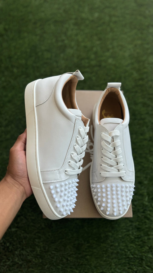 Lowtop White Spikes ( Leather )